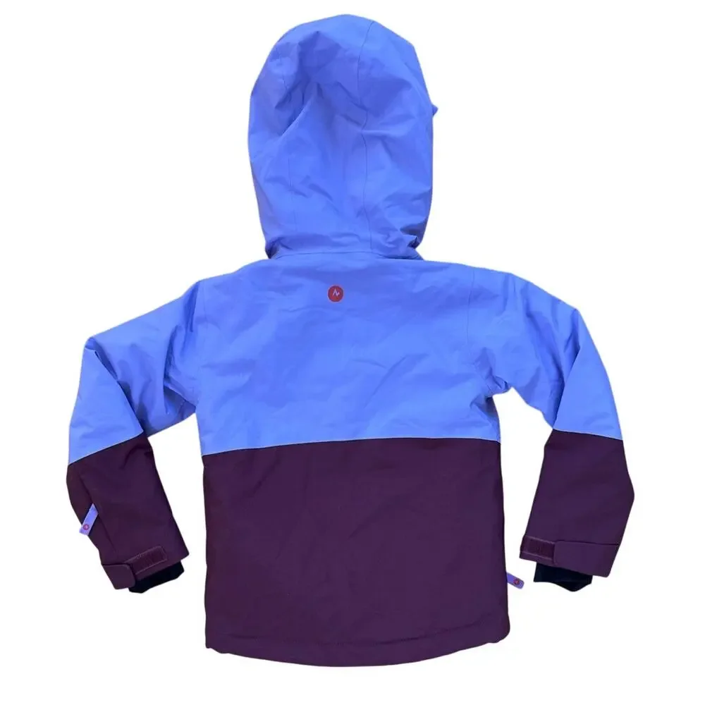 Marmot Kids Hooded Snow Jacket in Purple and Red Size XXS / 3-4 NEW NWT